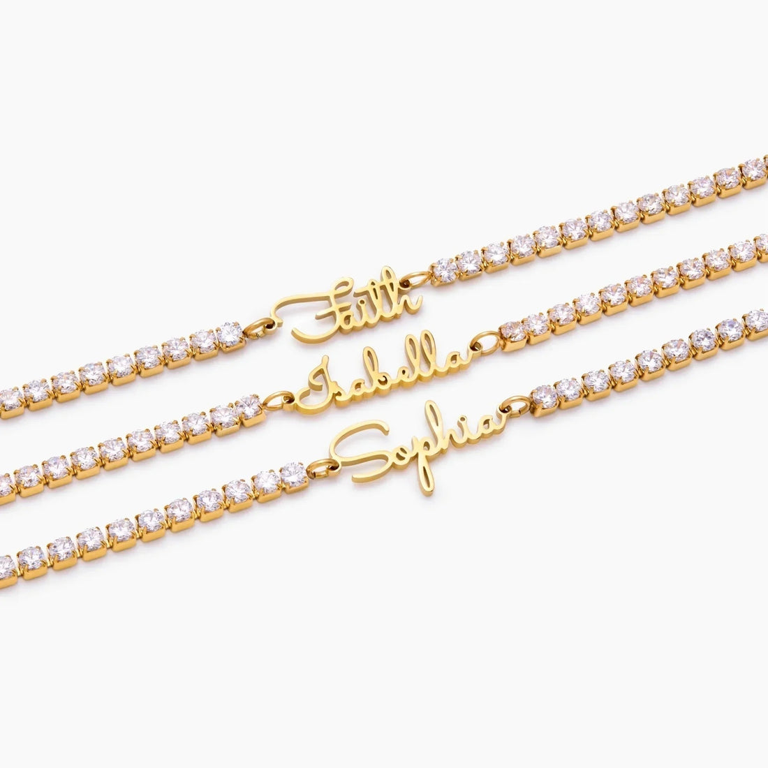 Tennis Bracelet with Personalized Name