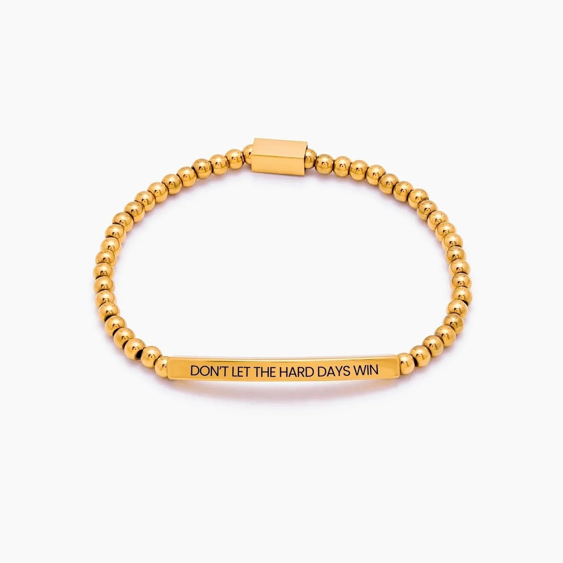 Don't Let the Hard Days Win Beaded Bracelet