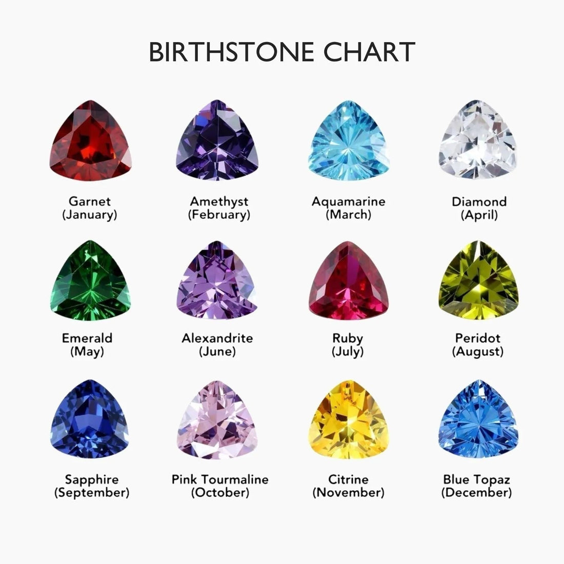 Initial Necklace with Birthstone Charm